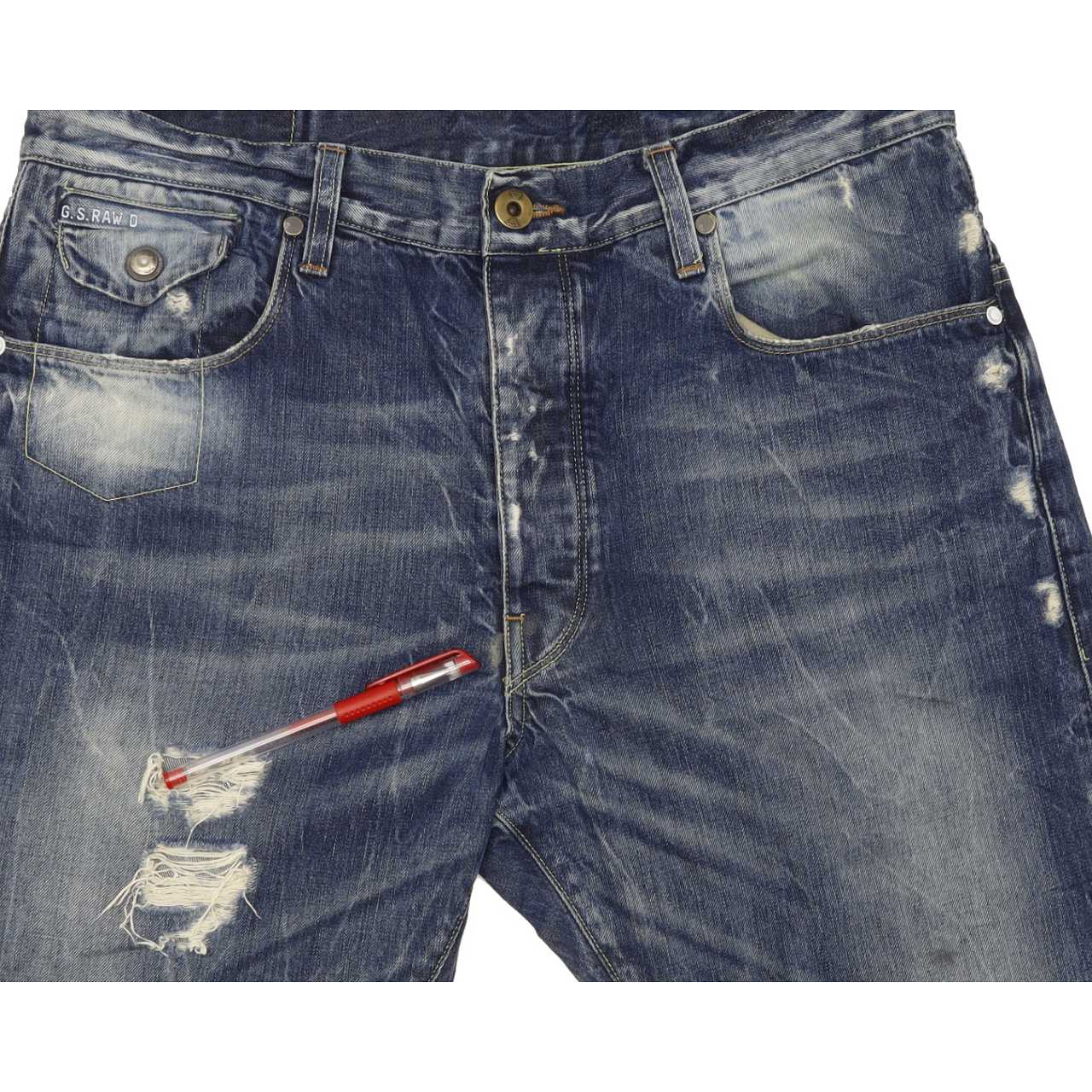 G-Star Morris Men Blue Tapered Regular Jeans W33 L32