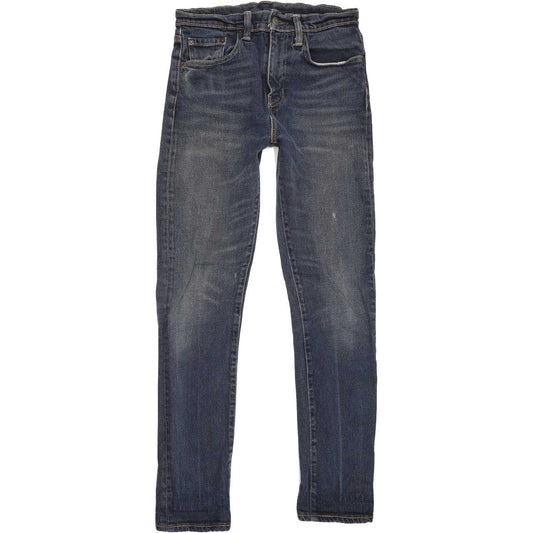 Levi's 522 Men Blue Tapered Slim Stretch Jeans W28 L30