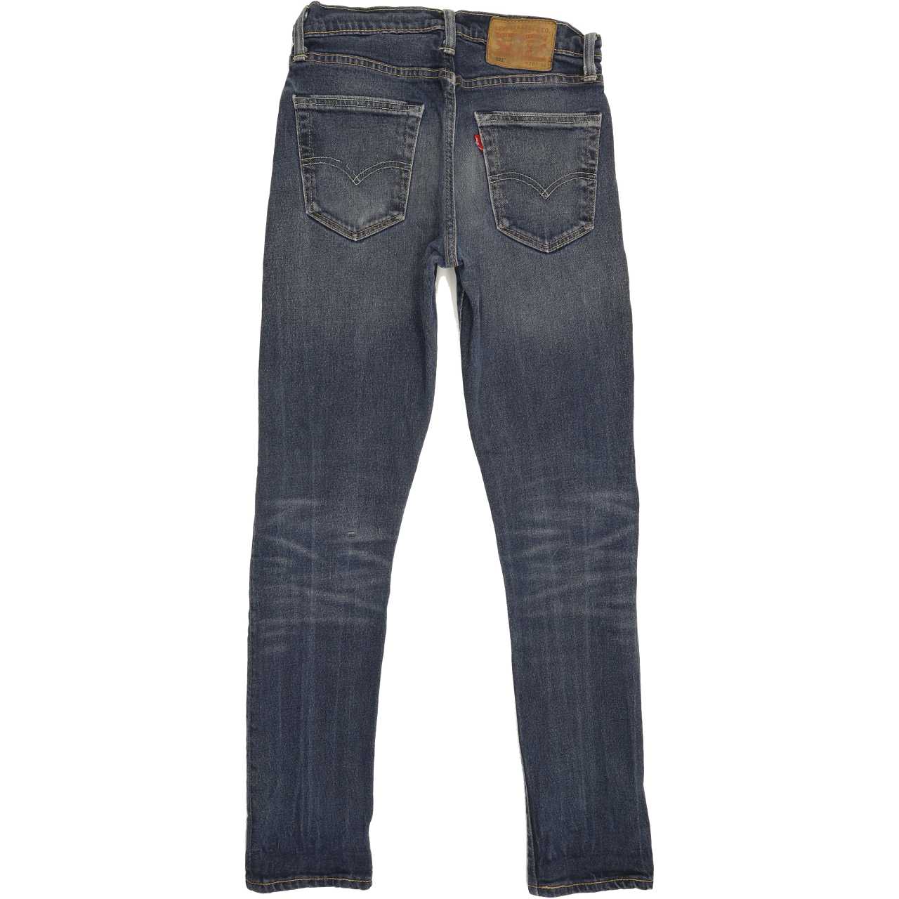 Levi's 522 Men Blue Tapered Slim Stretch Jeans W28 L30