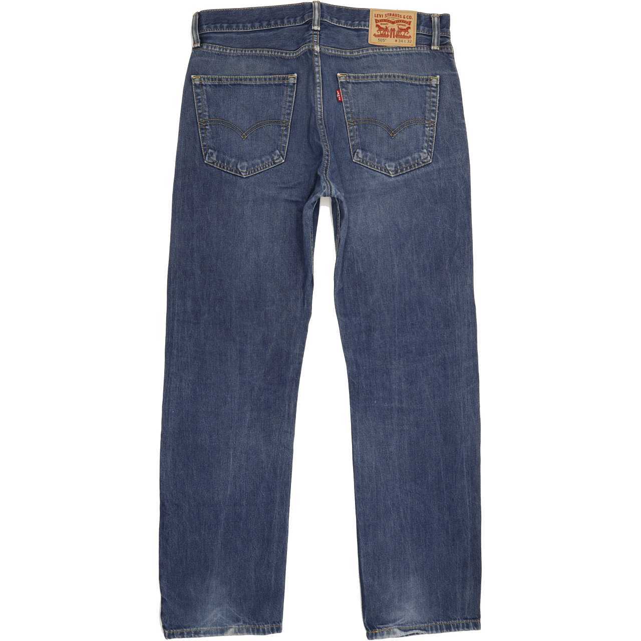 Levi's 505 Men Blue Straight Regular Jeans W34 L31