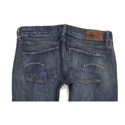G-Star 3301 Women Blue Straight Slim Stretch Jeans W28 L32