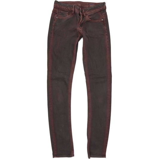 G-Star 3301 Women Purple Skinny Slim Stretch Jeans W26 L32