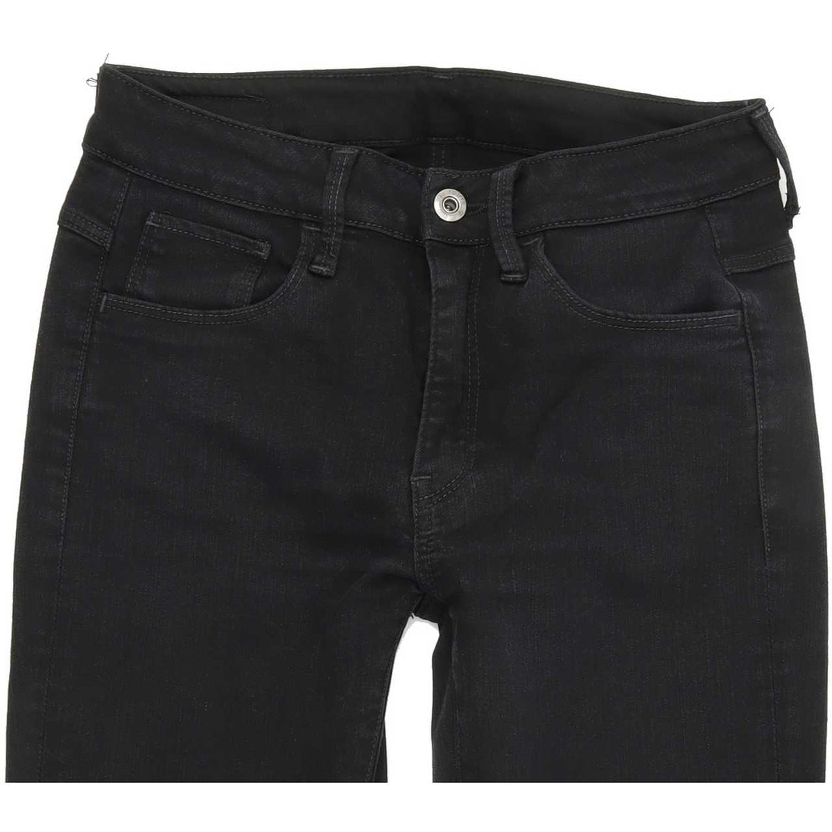 G-Star 3301 Deconst Women Black Skinny Slim Stretch Jeans W26 L28