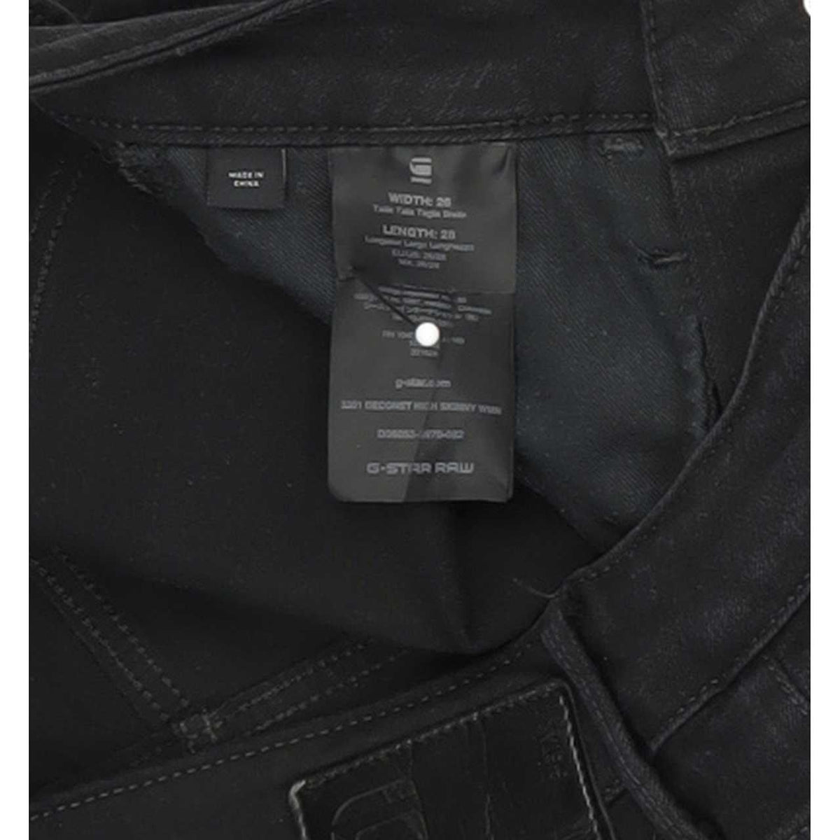 G-Star 3301 Deconst Women Black Skinny Slim Stretch Jeans W26 L28