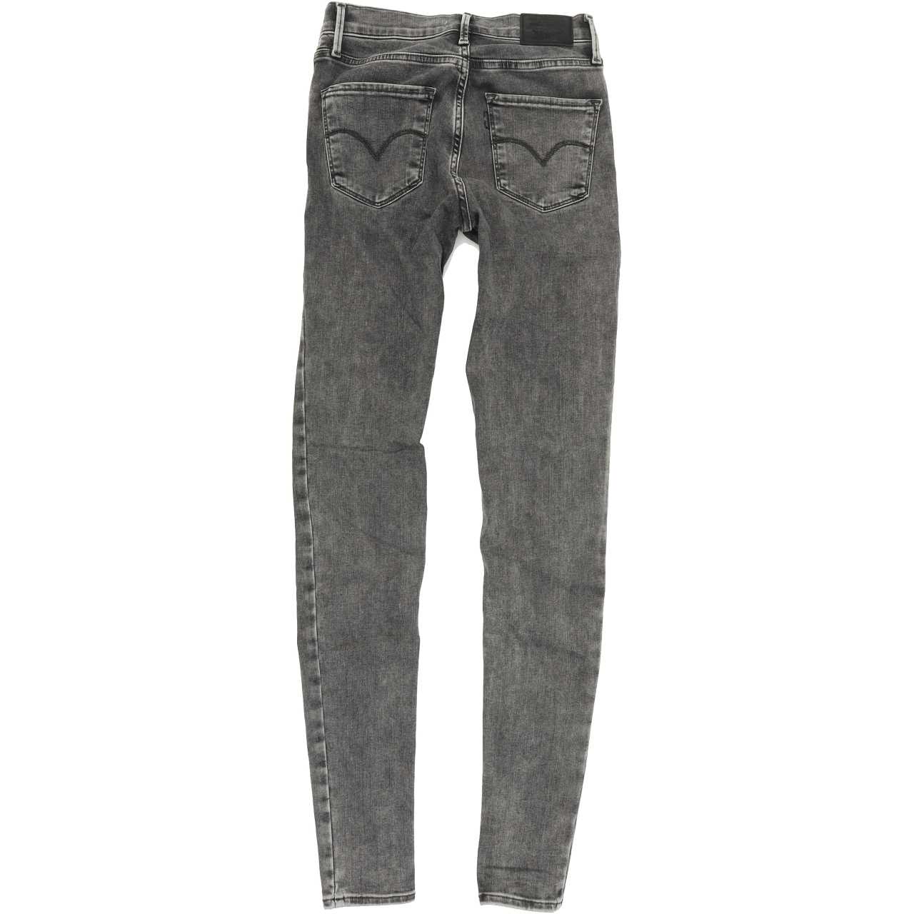 Levi's 720 Super Women Grey Skinny Slim Stretch Jeans W26 L32