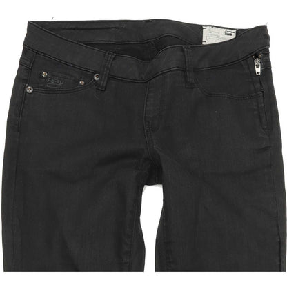 G-Star Women Black Skinny Slim Stretch Jeans W27 L30