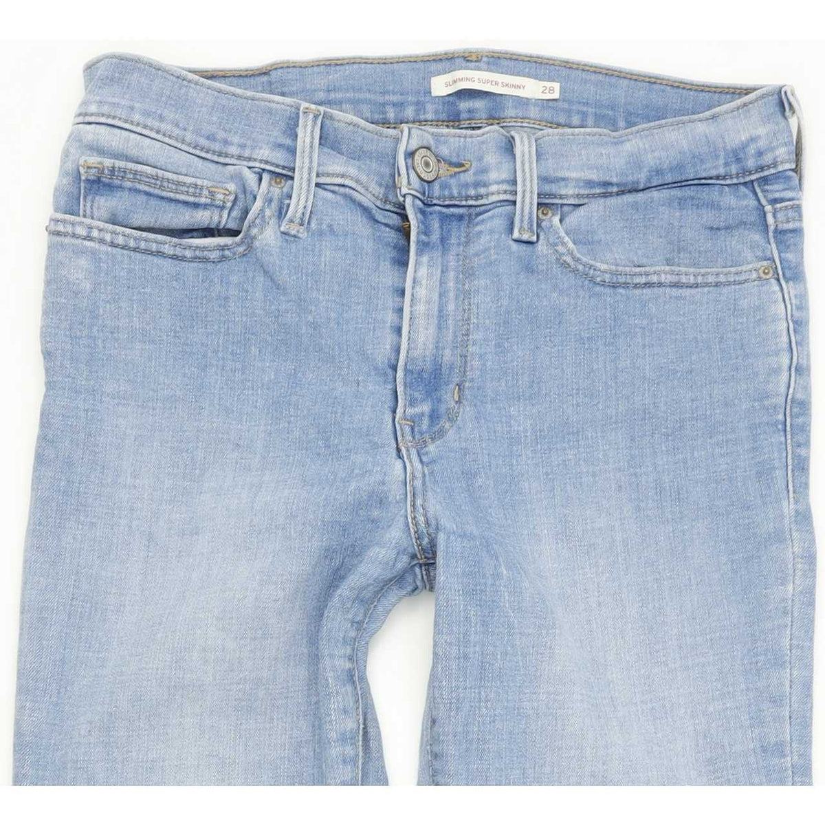 Levi's Slimming Super Women Blue Skinny Slim Stretch Jeans W28 L32