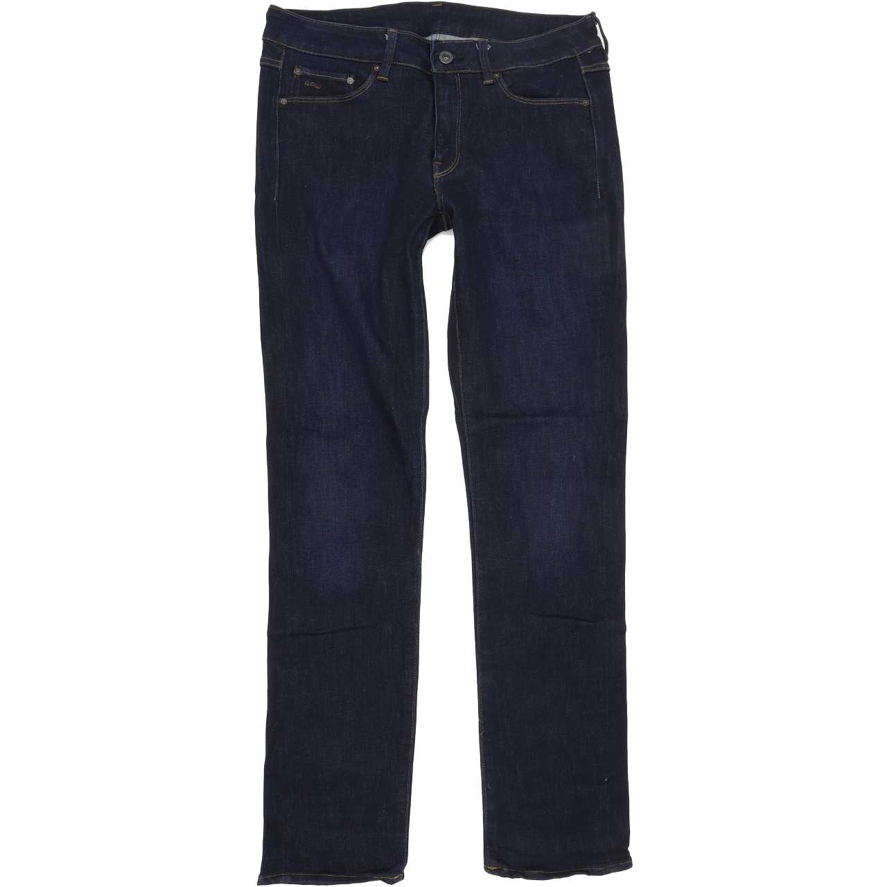 G-Star 3301 Contour Women Blue Straight Regular Stretch Jeans W30 L31