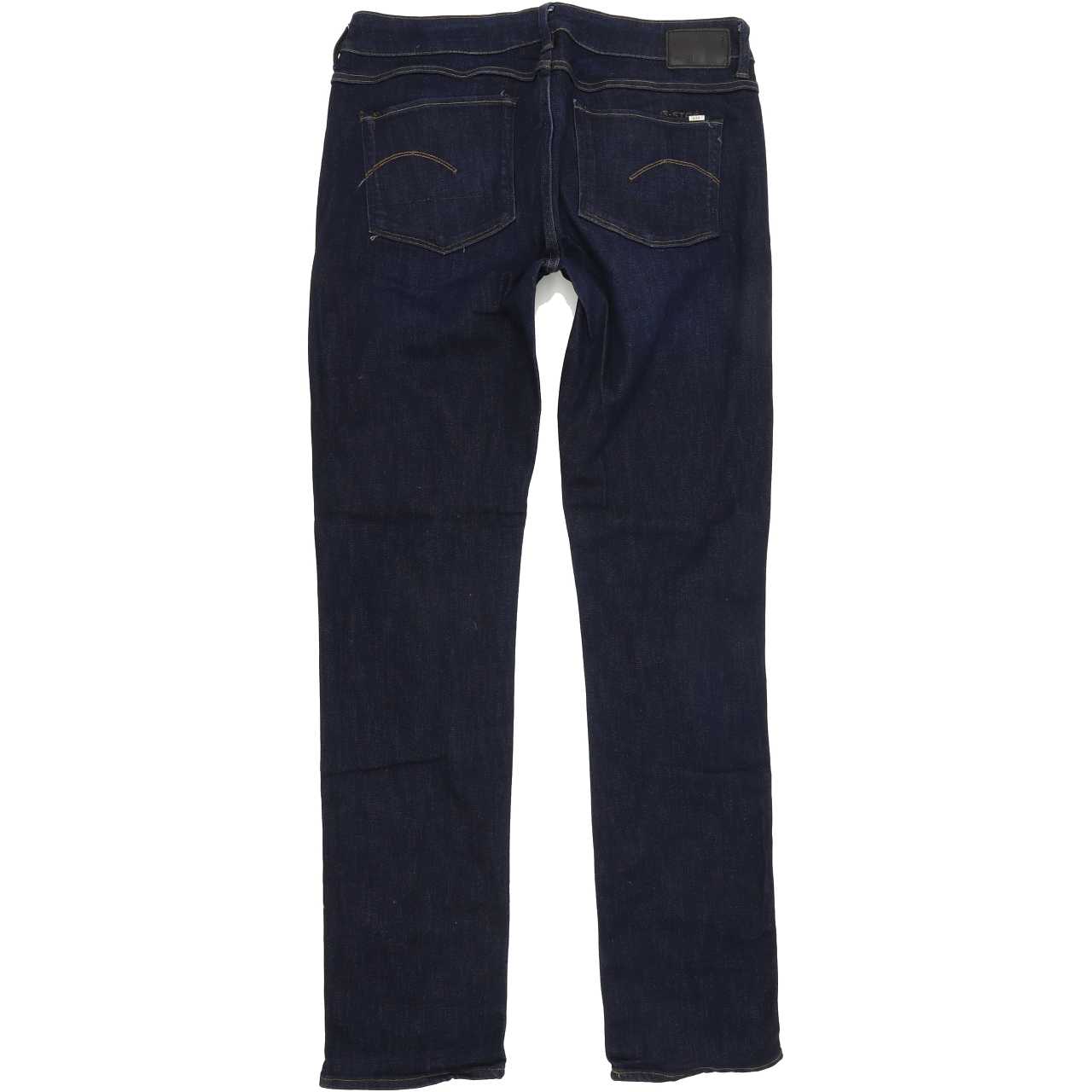 G-Star 3301 Contour Women Blue Straight Regular Stretch Jeans W30 L31