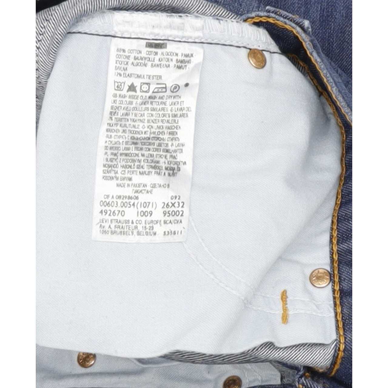 Levi's 603 Women Blue Straight Slim Stretch Jeans W26 L32