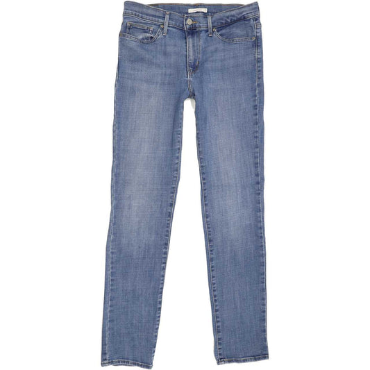 Levi's Slimming Women Blue Straight Slim Stretch Jeans W29 L31