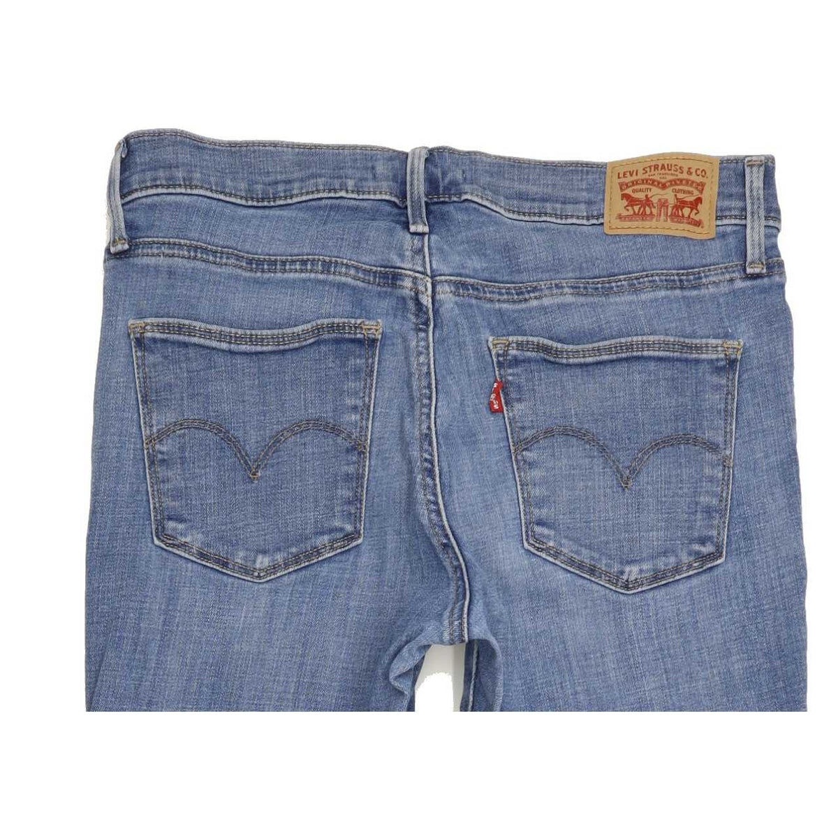 Levi's Slimming Women Blue Straight Slim Stretch Jeans W29 L31