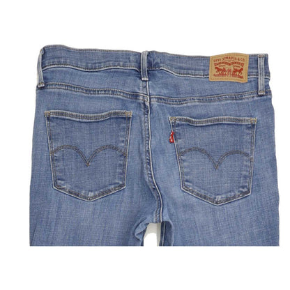 Levi's Slimming Women Blue Straight Slim Stretch Jeans W29 L31