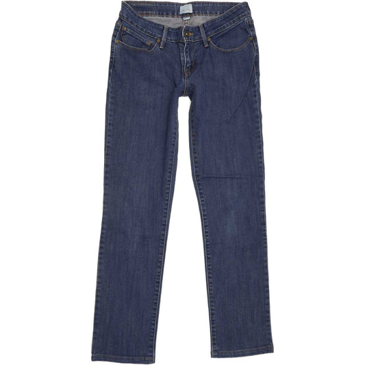 Levi's Bold Curve Women Blue Straight Slim Stretch Jeans W28 L30