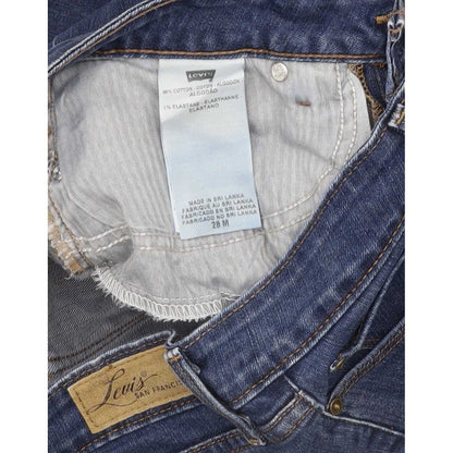 Levi's Bold Curve Women Blue Straight Slim Stretch Jeans W28 L30