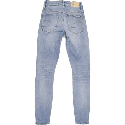 G-Star 3301 High Rise Women Blue Skinny Stretch Jeans W24 L27
