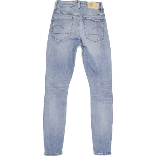G-Star 3301 High Rise Women Blue Skinny Stretch Jeans W24 L27