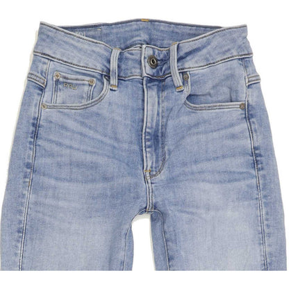 G-Star 3301 High Rise Women Blue Skinny Stretch Jeans W24 L27
