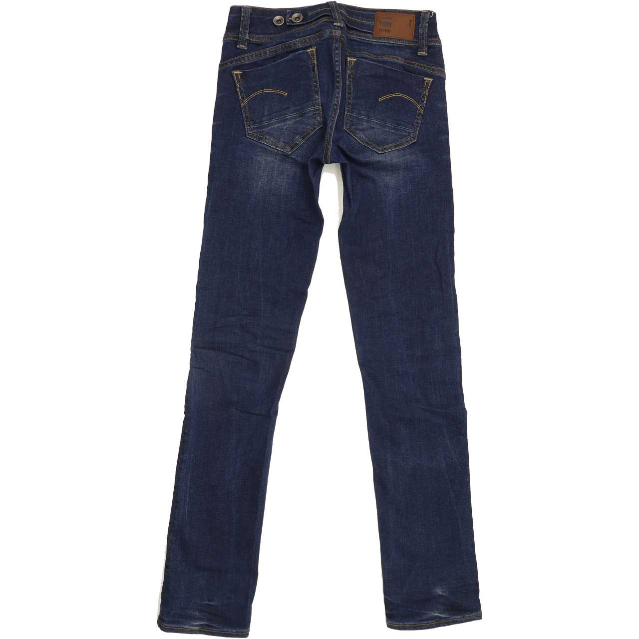 G-Star Midge Saddle Women Blue Straight Slim Stretch Jeans W24 L30