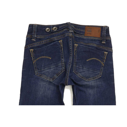 G-Star Midge Saddle Women Blue Straight Slim Stretch Jeans W24 L30