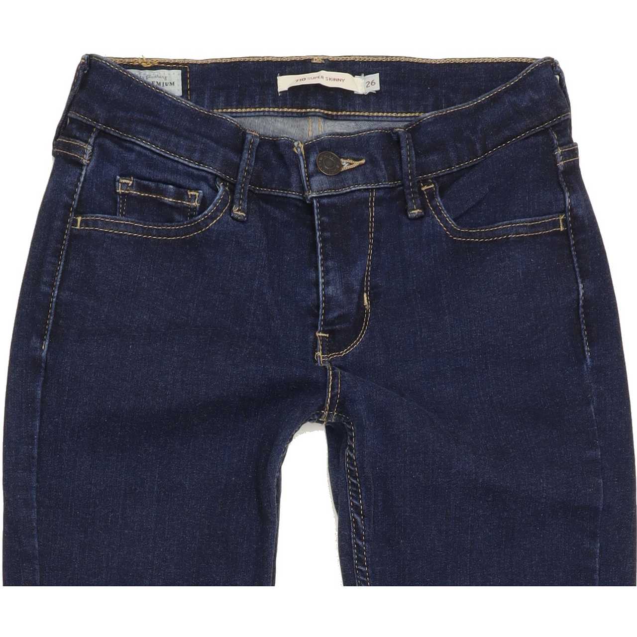 Levi's 710 Women Blue Skinny Slim Stretch Jeans W26 L29
