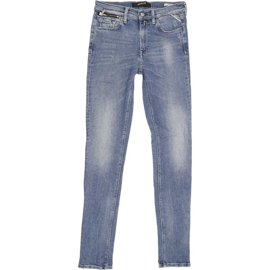 Replay Zackie Women Blue Skinny Regular Stretch Jeans W26 L30