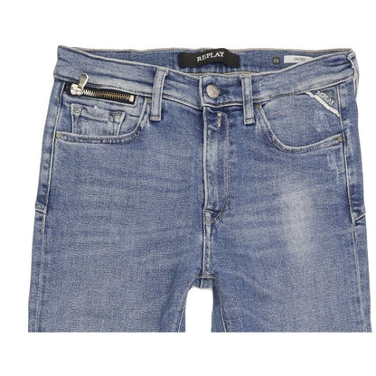 Replay Zackie Women Blue Skinny Regular Stretch Jeans W26 L30