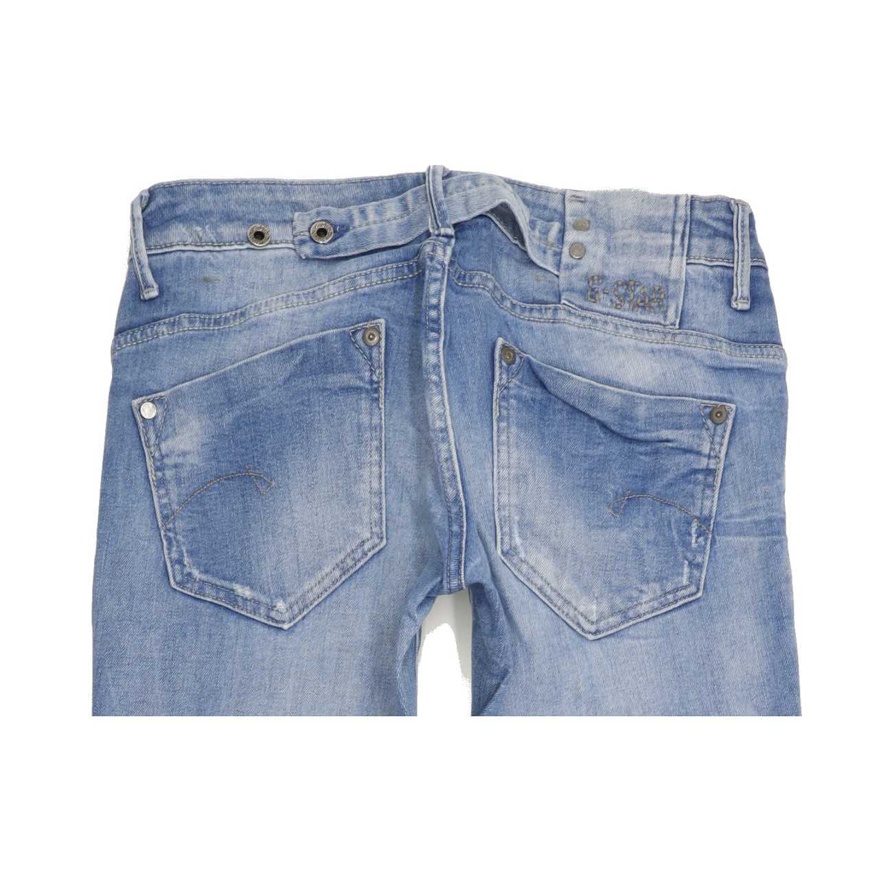 G-Star Midge Women Blue Straight Slim Stretch Jeans W29 L32