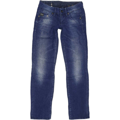 G-Star Midge Women Blue Straight Slim Stretch Jeans W25 L29