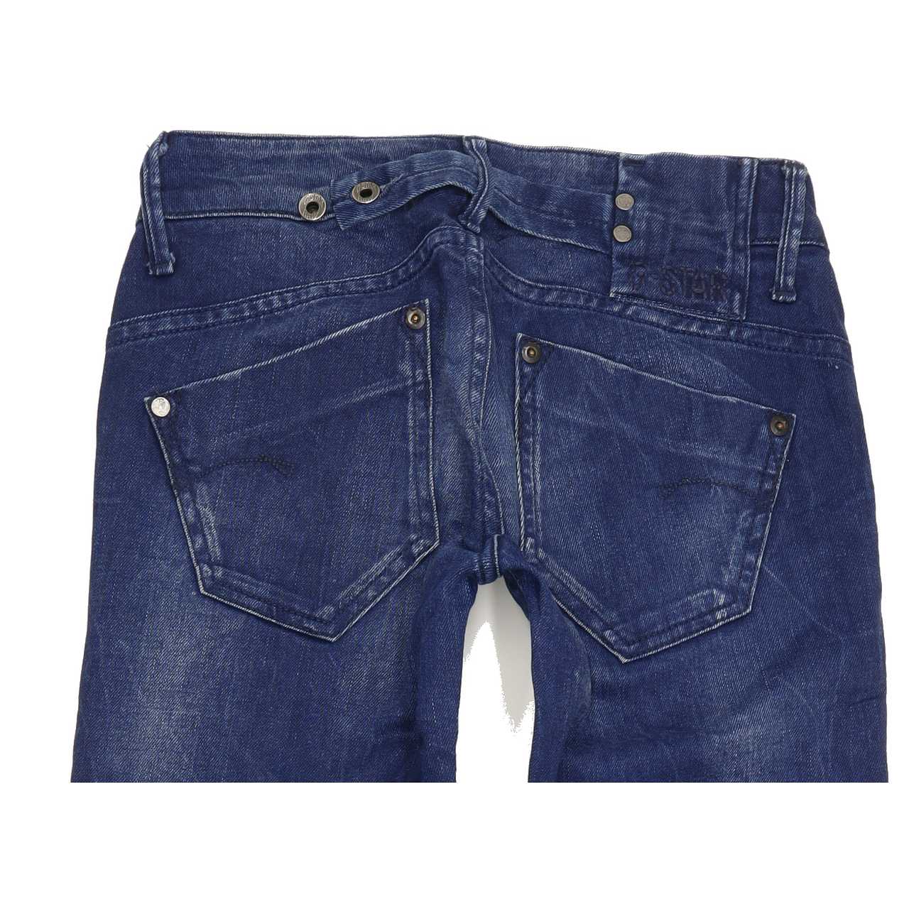 G-Star Midge Women Blue Straight Slim Stretch Jeans W25 L29