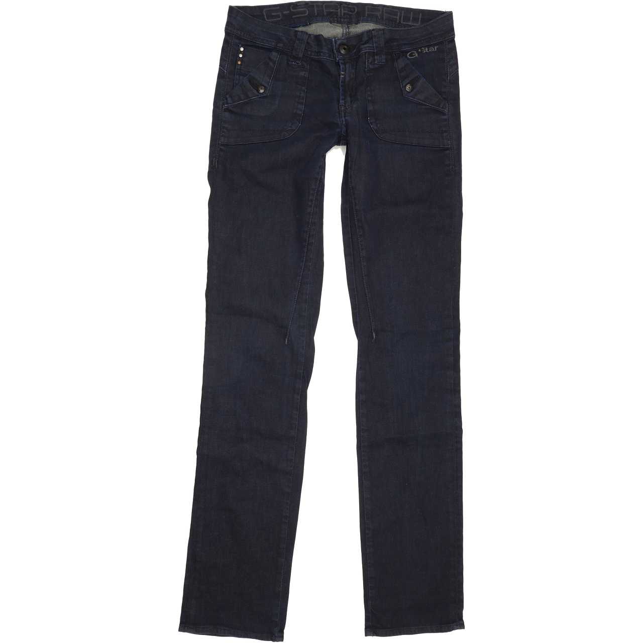 G-Star Speed Women Blue Straight Slim Stretch Jeans W28 L32