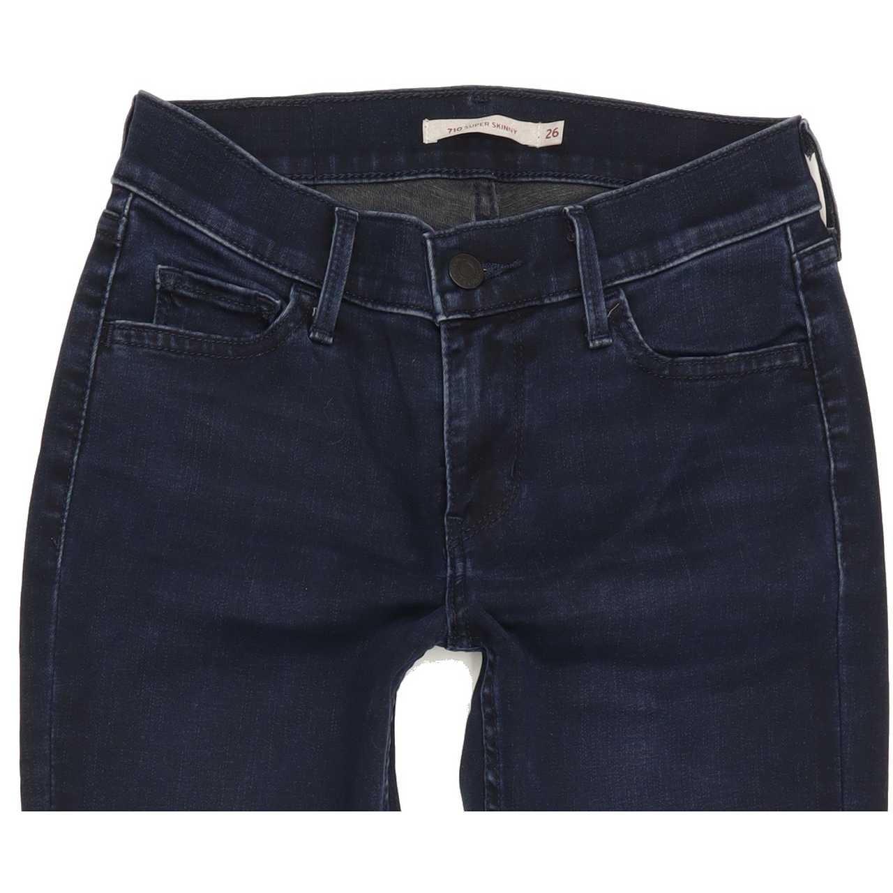 Levi's 710 Women Blue Skinny Regular Stretch Jeans W26 L30