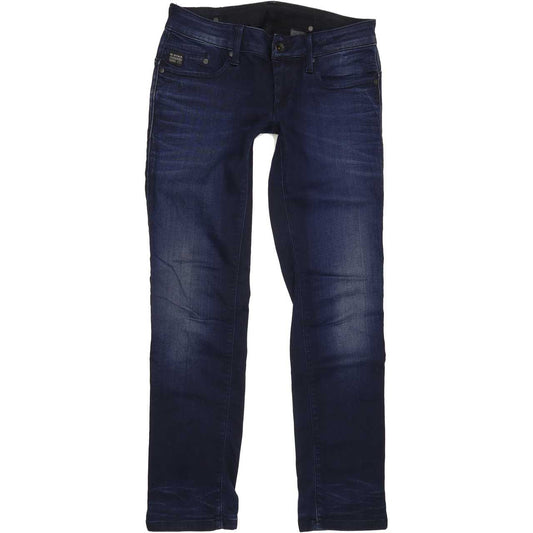 G-Star Midge Women Blue Straight Slim Stretch Jeans W29 L30
