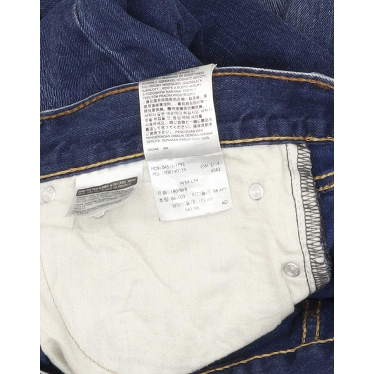 Levi's 511 Men Blue Straight Slim Jeans W34 L33