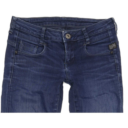 G-Star New Radar Women Blue Skinny Slim Stretch Jeans W28 L32