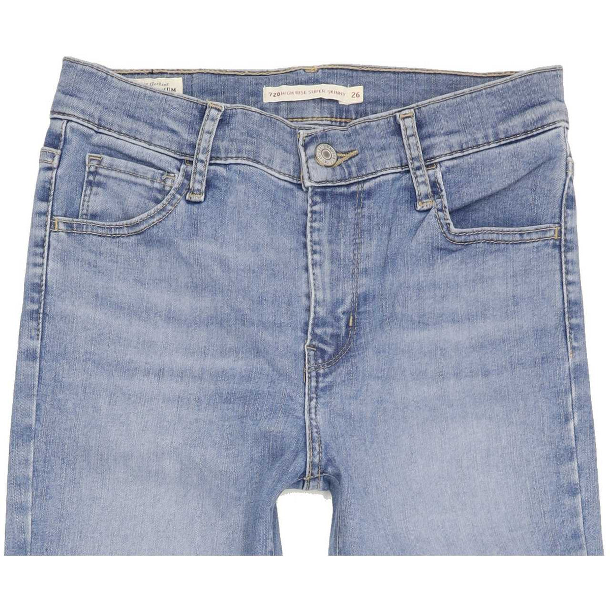 Levi's 720 High Rise Women Blue Skinny Stretch Jeans W26 L32