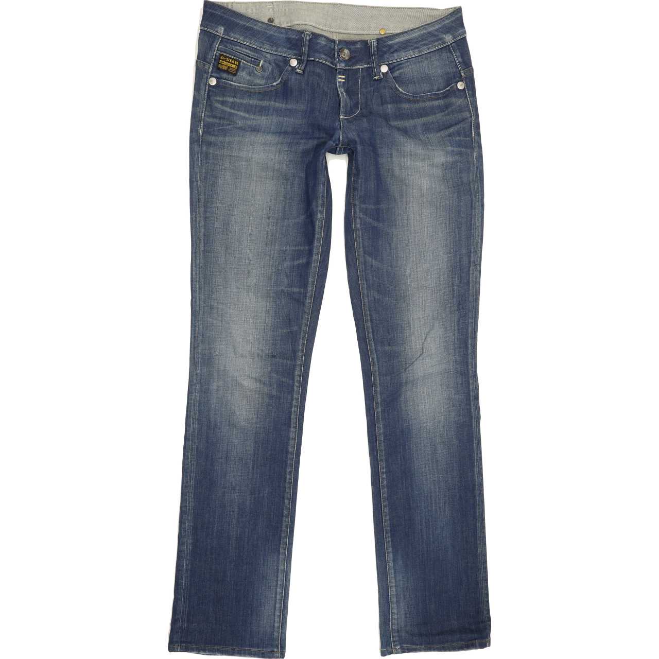 G-Star Midge Women Blue Straight Slim Stretch Jeans W30 L33