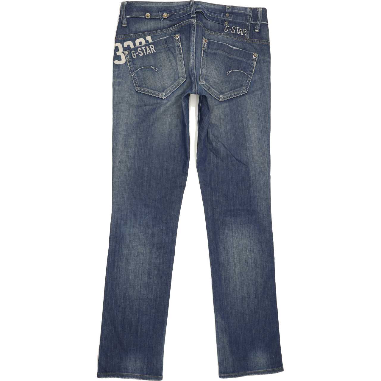 G-Star Midge Women Blue Straight Slim Stretch Jeans W30 L33