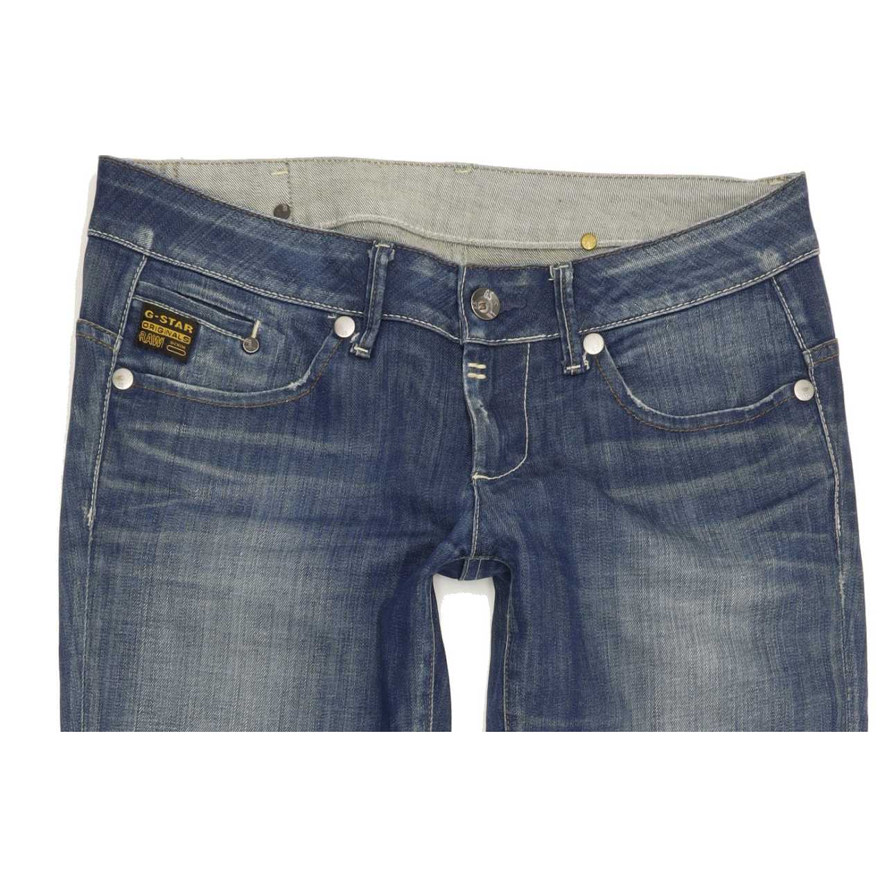 G-Star Midge Women Blue Straight Slim Stretch Jeans W30 L33