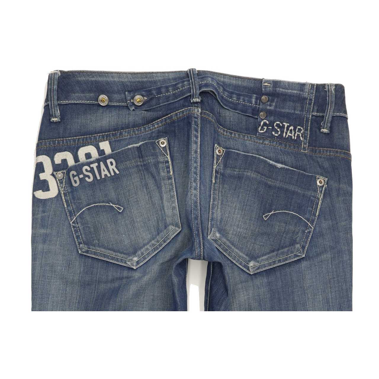 G-Star Midge Women Blue Straight Slim Stretch Jeans W30 L33
