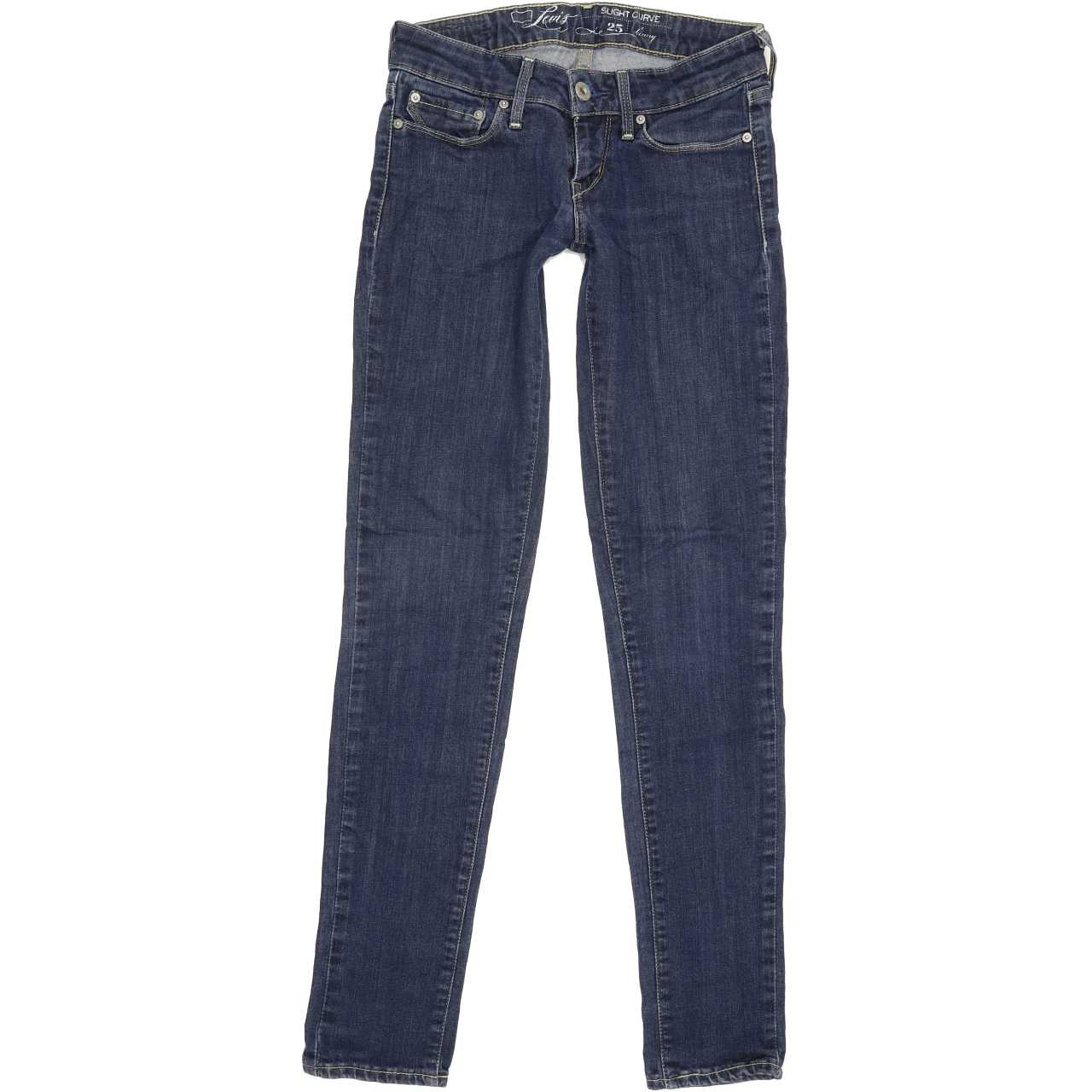 Levi's Slight Curve Women Blue Skinny Slim Stretch Jeans W25 L29
