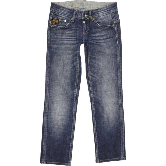 G-Star Midge Women Blue Straight Slim Stretch Jeans W25 L25