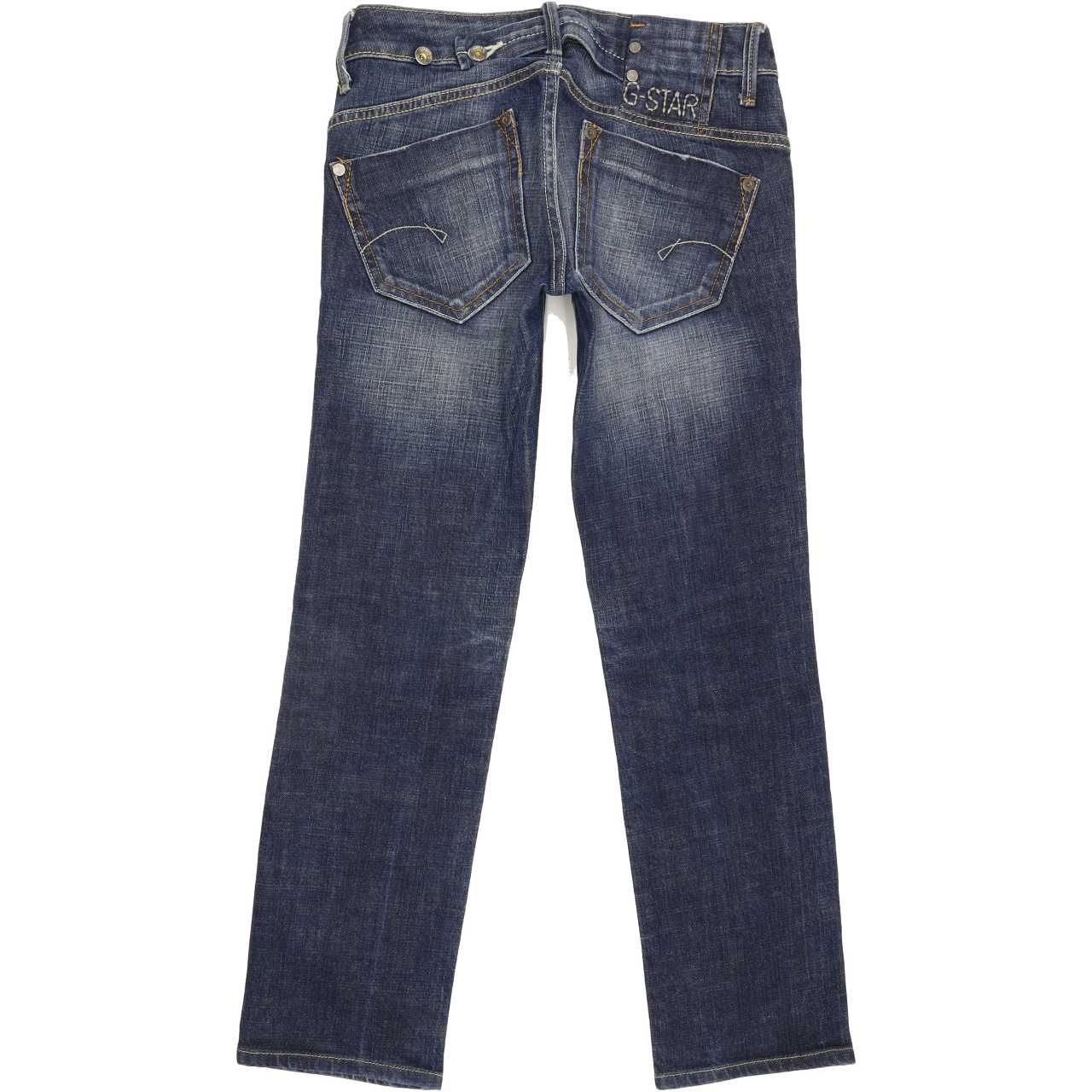 G-Star Midge Women Blue Straight Slim Stretch Jeans W25 L25