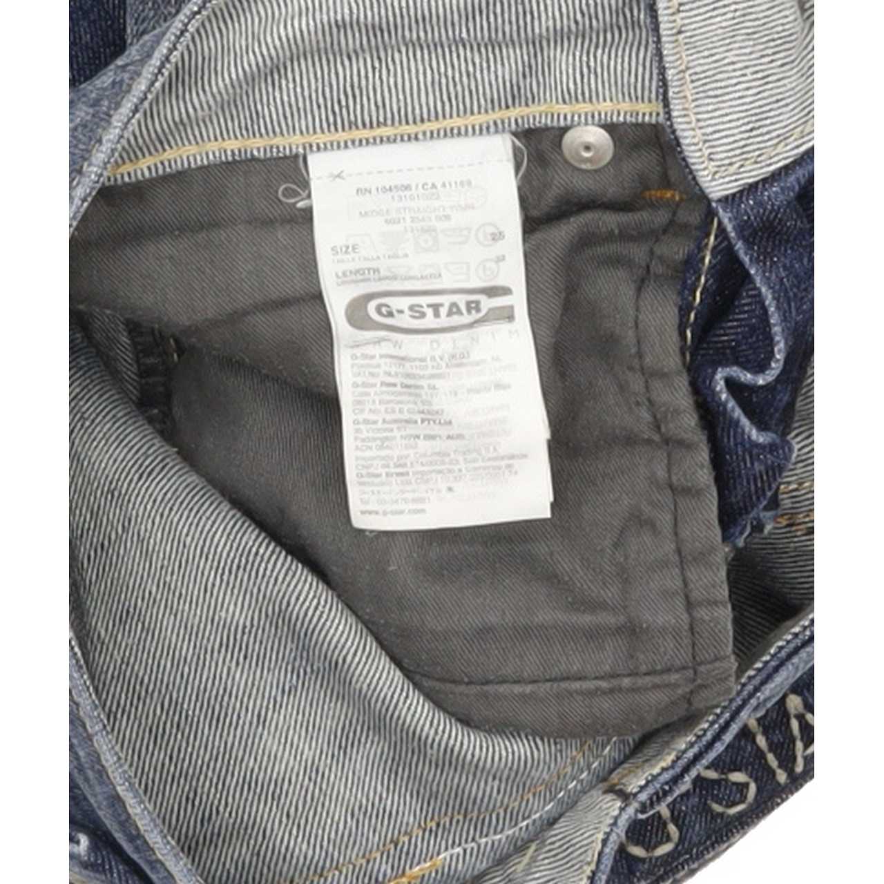 G-Star Midge Women Blue Straight Slim Stretch Jeans W25 L25