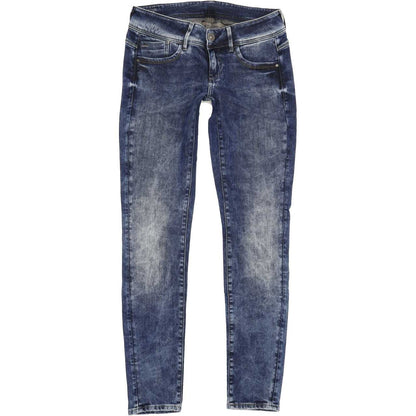 G-Star Lynn Mid Women Blue Skinny Slim Stretch Jeans W27 L32