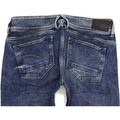 G-Star Lynn Mid Women Blue Skinny Slim Stretch Jeans W27 L32