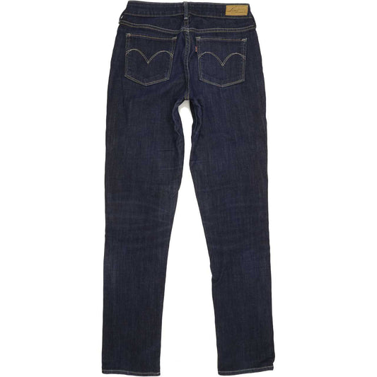 Levi's Slight Curve Women Blue Straight Slim Stretch Jeans W29 L32