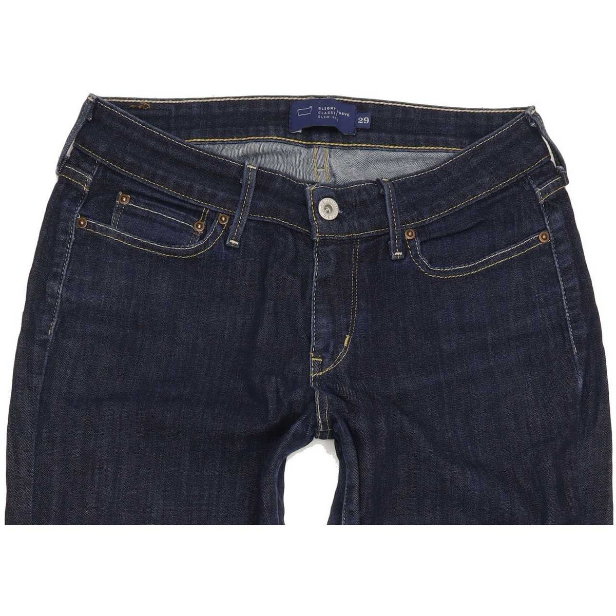 Levi's Slight Curve Women Blue Straight Slim Stretch Jeans W29 L32