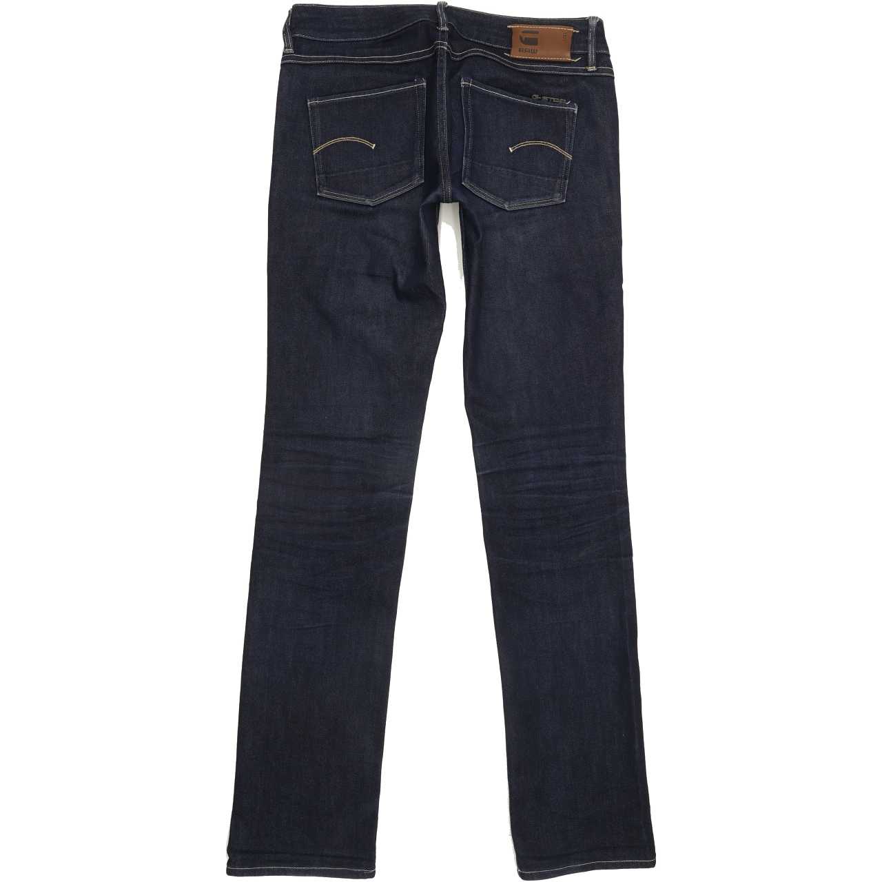G-Star 3301 Women Blue Straight Slim Jeans W28 L32
