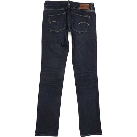 G-Star 3301 Women Blue Straight Slim Jeans W28 L32